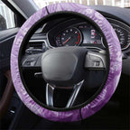 Australia Epilepsy Awareness Steering Wheel Cover Seahorse Think Purple Ribbon Aboriginal - Aussie Hoodie