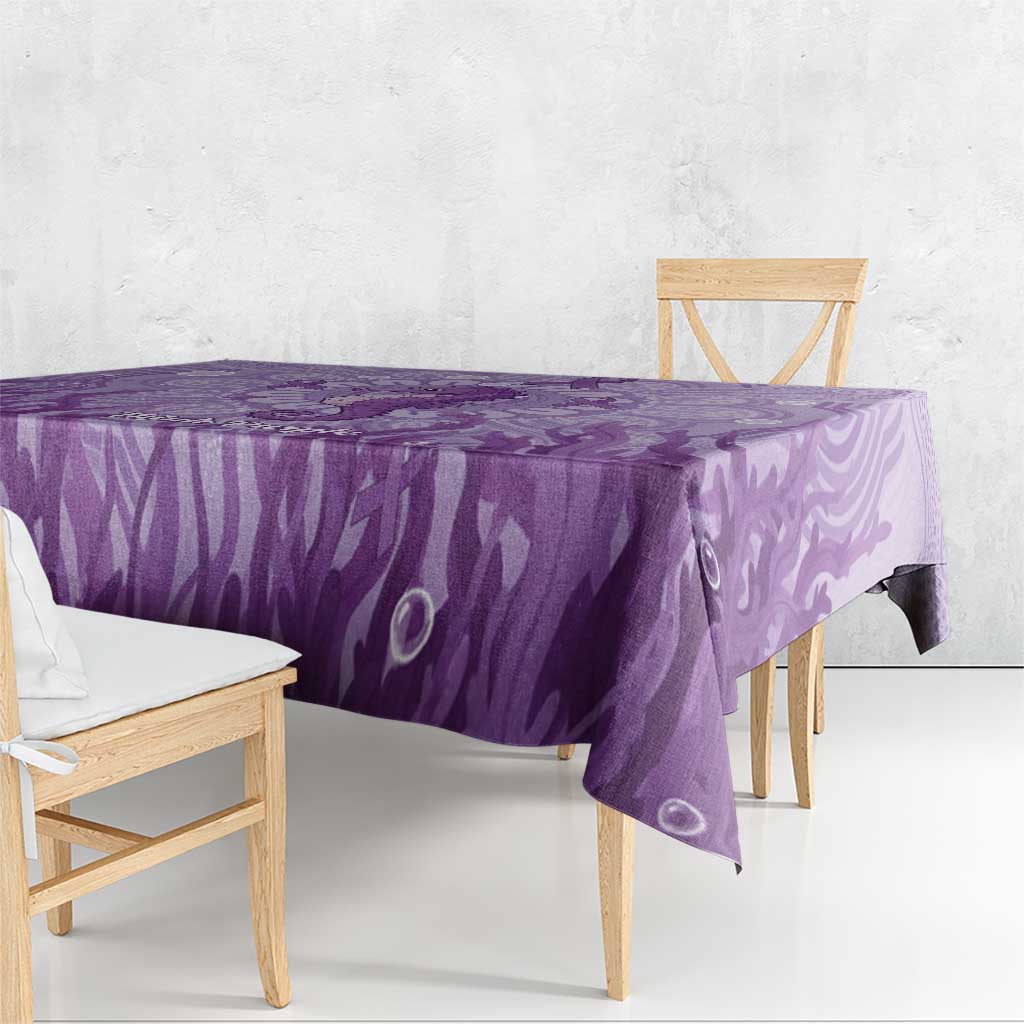 Australia Epilepsy Awareness Tablecloth Seahorse Think Purple Ribbon Aboriginal - Aussie Hoodie
