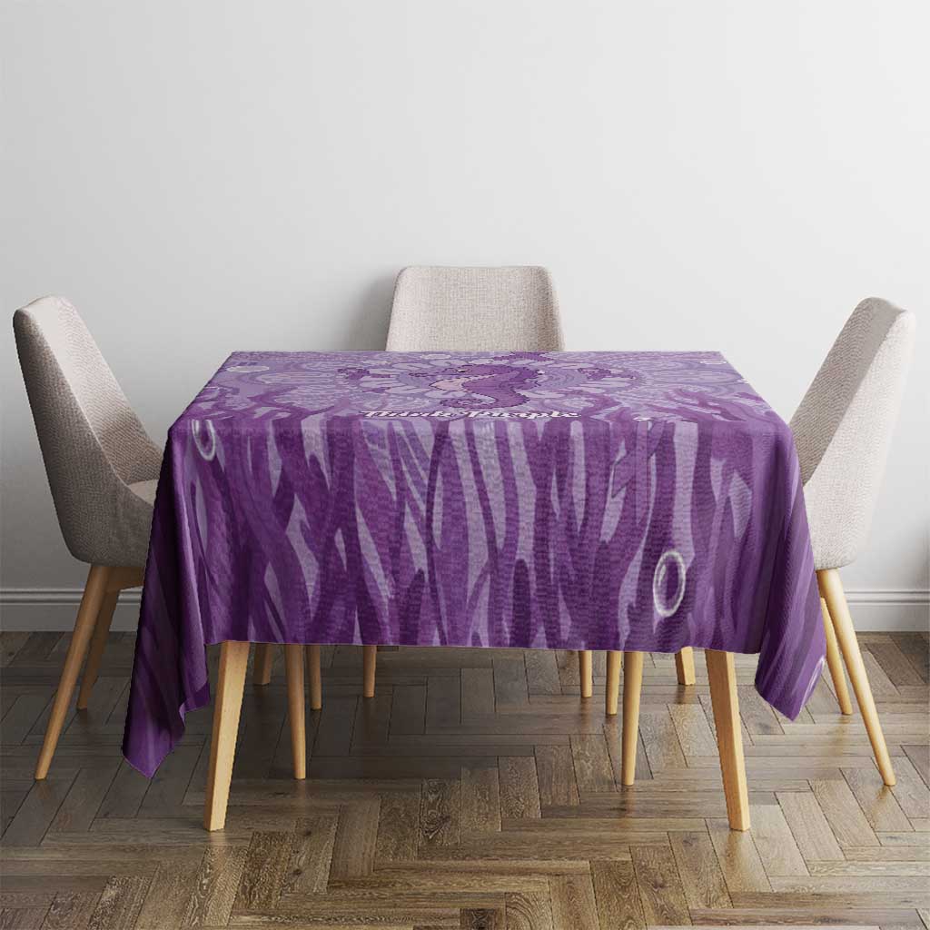 Australia Epilepsy Awareness Tablecloth Seahorse Think Purple Ribbon Aboriginal - Aussie Hoodie