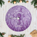 Australia Epilepsy Awareness Tree Skirt Seahorse Think Purple Ribbon Aboriginal - Aussie Hoodie