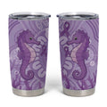 Australia Epilepsy Awareness Tumbler Cup Seahorse Think Purple Ribbon Aboriginal - Aussie Hoodie