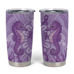 Australia Epilepsy Awareness Tumbler Cup Seahorse Think Purple Ribbon Aboriginal - Aussie Hoodie