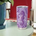 Australia Epilepsy Awareness Tumbler Cup Seahorse Think Purple Ribbon Aboriginal - Aussie Hoodie