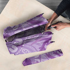 Australia Epilepsy Awareness Umbrella Seahorse Think Purple Ribbon Aboriginal - Aussie Hoodie