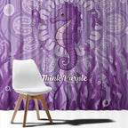 Australia Epilepsy Awareness Window Curtain Seahorse Think Purple Ribbon Aboriginal - Aussie Hoodie