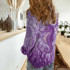Australia Epilepsy Awareness Women Casual Shirt Seahorse Think Purple Ribbon Aboriginal - Aussie Hoodie