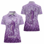 Australia Epilepsy Awareness Women Polo Shirt Seahorse Think Purple Ribbon Aboriginal - Aussie Hoodie