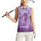 Australia Epilepsy Awareness Women Sleeveless Polo Shirt Seahorse Think Purple Ribbon Aboriginal - Aussie Hoodie