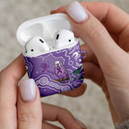 Australia Epilepsy Awareness AirPods Case Purple Budgerigar Plumeria Aboriginal - Aussie Hoodie