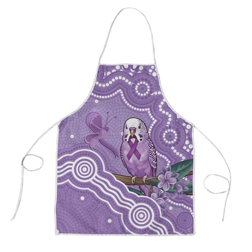 Australia Epilepsy Awareness Apron Purple Budgerigar Plumeria Aboriginal - Aussie Hoodie