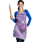 Australia Epilepsy Awareness Apron Purple Budgerigar Plumeria Aboriginal - Aussie Hoodie
