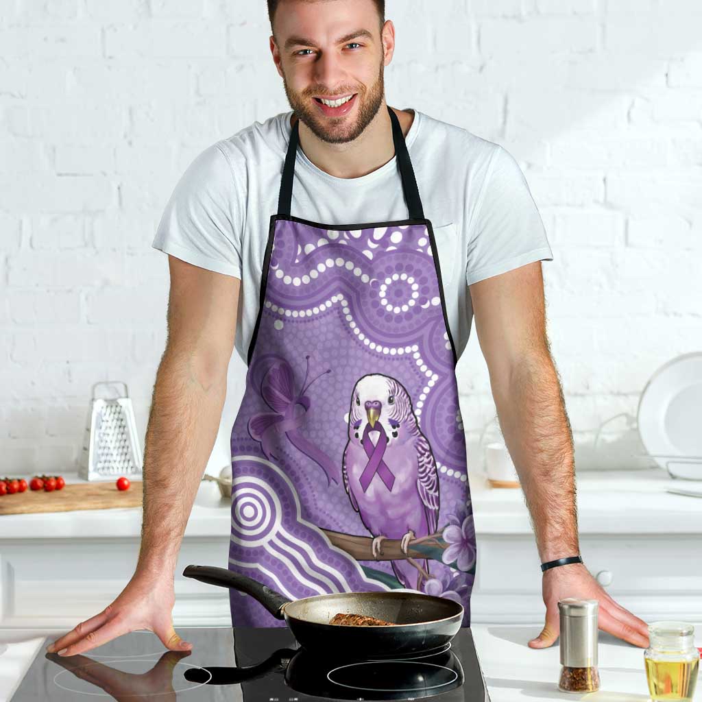 Australia Epilepsy Awareness Apron Purple Budgerigar Plumeria Aboriginal - Aussie Hoodie
