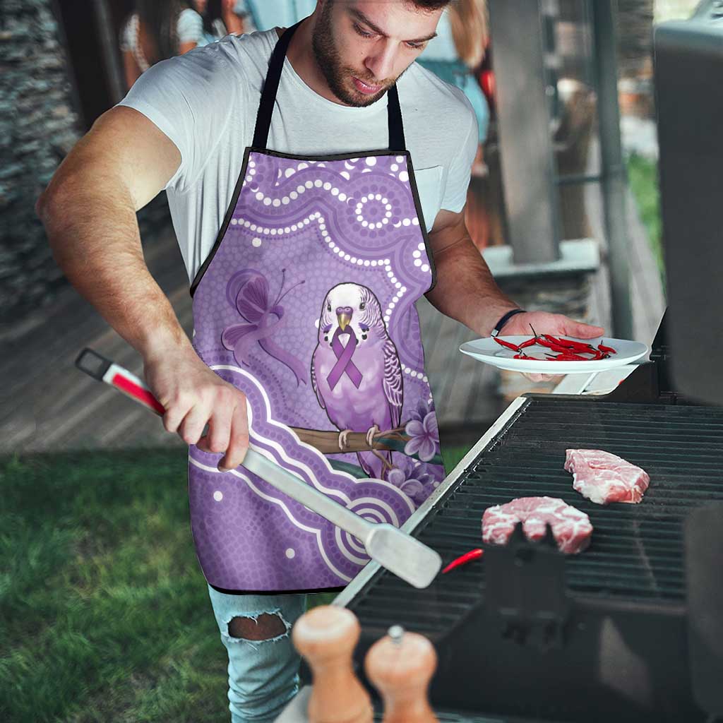 Australia Epilepsy Awareness Apron Purple Budgerigar Plumeria Aboriginal - Aussie Hoodie