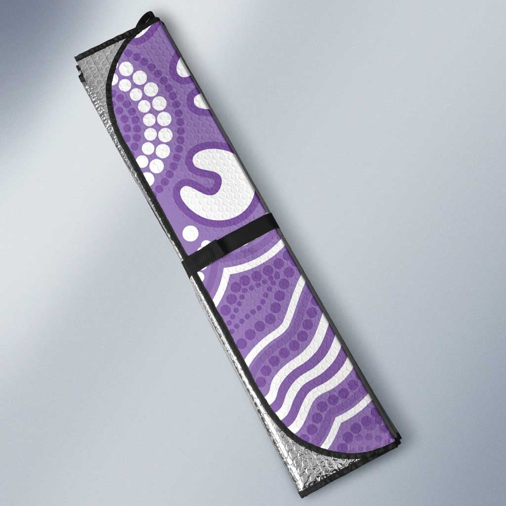 Australia Epilepsy Awareness Auto Sun Shade Purple Budgerigar Plumeria Aboriginal - Aussie Hoodie