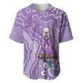 Australia Epilepsy Awareness Baseball Jersey Purple Budgerigar Plumeria Aboriginal - Aussie Hoodie