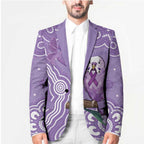 Australia Epilepsy Awareness Blazer Purple Budgerigar Plumeria Aboriginal - Aussie Hoodie