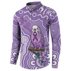 Australia Epilepsy Awareness Button Sweatshirt Purple Budgerigar Plumeria Aboriginal - Aussie Hoodie
