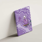 Australia Epilepsy Awareness Canvas Wall Art Purple Budgerigar Plumeria Aboriginal - Aussie Hoodie