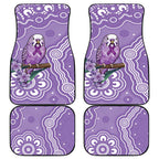 Australia Epilepsy Awareness Car Mats Purple Budgerigar Plumeria Aboriginal - Aussie Hoodie