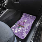 Australia Epilepsy Awareness Car Mats Purple Budgerigar Plumeria Aboriginal - Aussie Hoodie