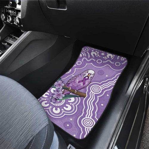 Australia Epilepsy Awareness Car Mats Purple Budgerigar Plumeria Aboriginal - Aussie Hoodie
