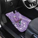 Australia Epilepsy Awareness Car Mats Purple Budgerigar Plumeria Aboriginal - Aussie Hoodie