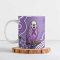 Australia Epilepsy Awareness Ceramic Mug Purple Budgerigar Plumeria Aboriginal - Aussie Hoodie