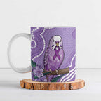 Australia Epilepsy Awareness Ceramic Mug Purple Budgerigar Plumeria Aboriginal - Aussie Hoodie