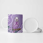 Australia Epilepsy Awareness Ceramic Mug Purple Budgerigar Plumeria Aboriginal - Aussie Hoodie