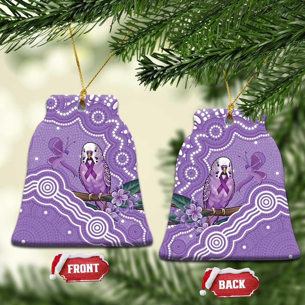 Australia Epilepsy Awareness Ceramic Ornament Purple Budgerigar Plumeria Aboriginal - Aussie Hoodie