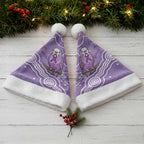 Australia Epilepsy Awareness Christmas Santa Hat Purple Budgerigar Plumeria Aboriginal - Aussie Hoodie