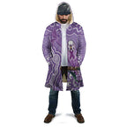 Australia Epilepsy Awareness Cloak Purple Budgerigar Plumeria Aboriginal - Aussie Hoodie