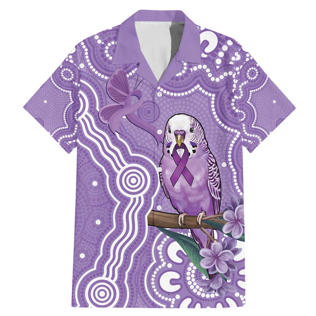Australia Epilepsy Awareness Family Matching Mermaid Dress and Hawaiian Shirt Purple Budgerigar Plumeria Aboriginal - Aussie Hoodie