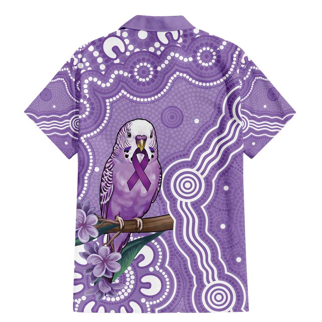 Australia Epilepsy Awareness Family Matching Mermaid Dress and Hawaiian Shirt Purple Budgerigar Plumeria Aboriginal - Aussie Hoodie