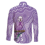 Australia Epilepsy Awareness Family Matching Tank Maxi Dress and Hawaiian Shirt Purple Budgerigar Plumeria Aboriginal - Aussie Hoodie