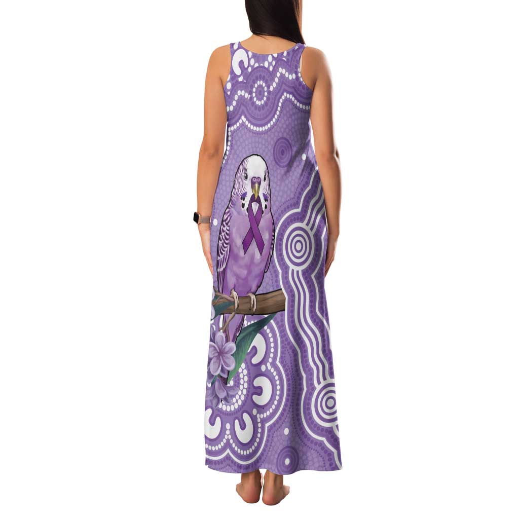 Australia Epilepsy Awareness Family Matching Tank Maxi Dress and Hawaiian Shirt Purple Budgerigar Plumeria Aboriginal - Aussie Hoodie