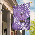 Australia Epilepsy Awareness Garden Flag Purple Budgerigar Plumeria Aboriginal - Aussie Hoodie