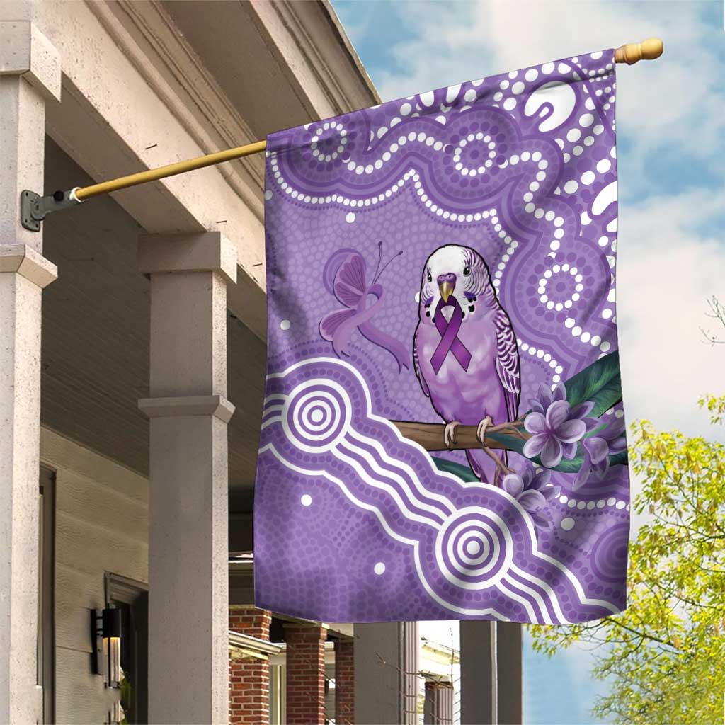 Australia Epilepsy Awareness Garden Flag Purple Budgerigar Plumeria Aboriginal - Aussie Hoodie