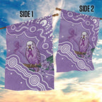 Australia Epilepsy Awareness Garden Flag Purple Budgerigar Plumeria Aboriginal - Aussie Hoodie