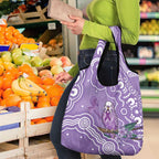 Australia Epilepsy Awareness Grocery Bag Purple Budgerigar Plumeria Aboriginal - Aussie Hoodie