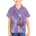 Australia Epilepsy Awareness Kid Hawaiian Shirt Purple Budgerigar Plumeria Aboriginal - Aussie Hoodie