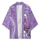 Australia Epilepsy Awareness Kimono Purple Budgerigar Plumeria Aboriginal - Aussie Hoodie