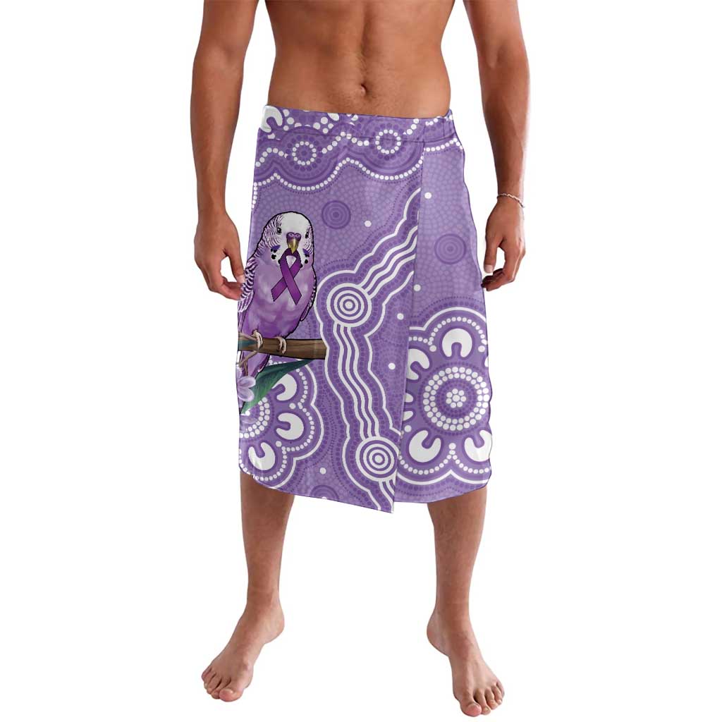 Australia Epilepsy Awareness Lavalava Purple Budgerigar Plumeria Aboriginal - Aussie Hoodie