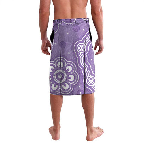 Australia Epilepsy Awareness Lavalava Purple Budgerigar Plumeria Aboriginal - Aussie Hoodie