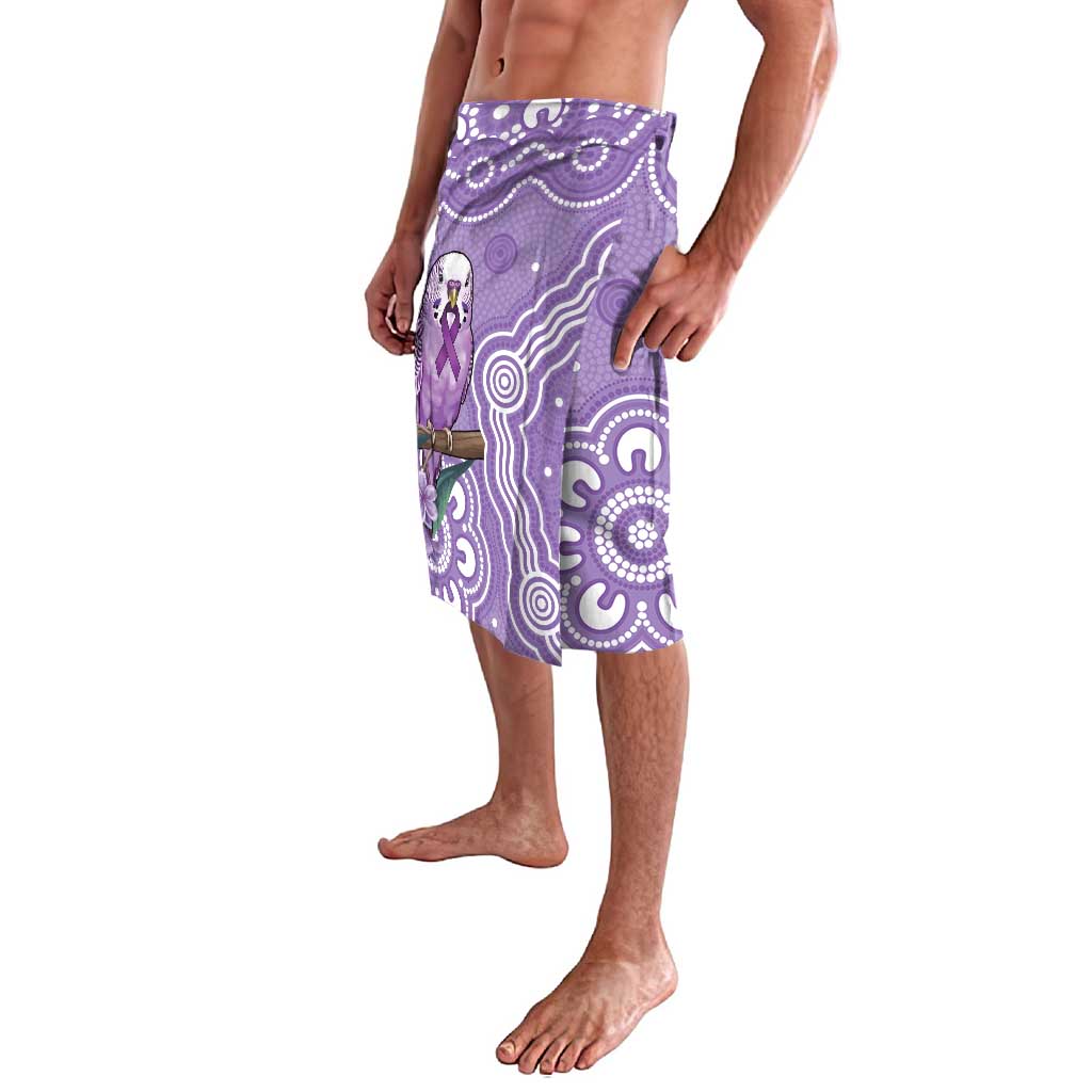 Australia Epilepsy Awareness Lavalava Purple Budgerigar Plumeria Aboriginal - Aussie Hoodie