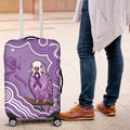 Australia Epilepsy Awareness Luggage Cover Purple Budgerigar Plumeria Aboriginal - Aussie Hoodie