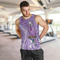 Australia Epilepsy Awareness Men Tank Top Purple Budgerigar Plumeria Aboriginal - Aussie Hoodie