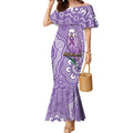 Australia Epilepsy Awareness Mermaid Dress Purple Budgerigar Plumeria Aboriginal - Aussie Hoodie