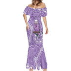 Australia Epilepsy Awareness Mermaid Dress Purple Budgerigar Plumeria Aboriginal - Aussie Hoodie