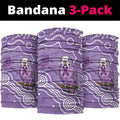 Australia Epilepsy Awareness Neck Gaiter Purple Budgerigar Plumeria Aboriginal - Aussie Hoodie